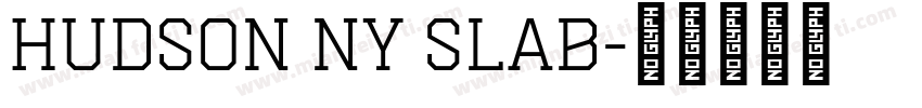 Hudson NY Slab字体转换